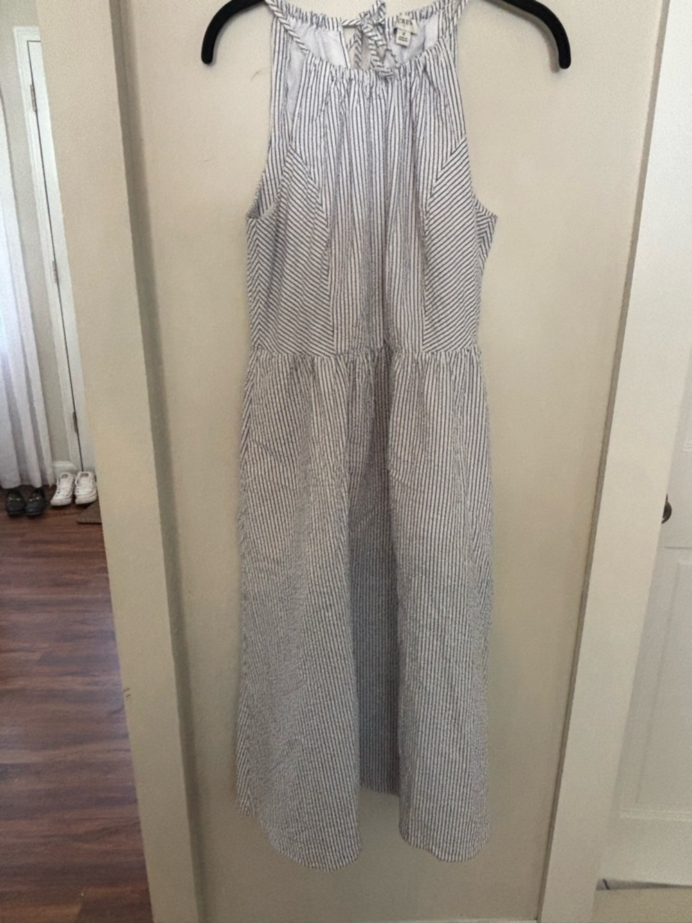 J. Crew Factory Searsucker midi dress